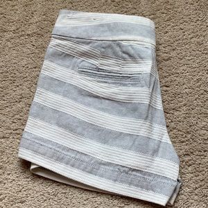 LOFT shorts 00 blueish grey and white stripes